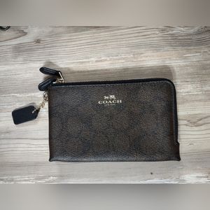 Coach Double Corner Zip